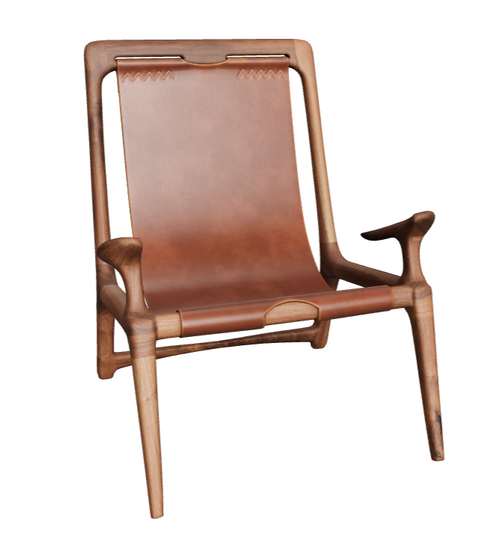 Soft Scandinavian Butterfly Lounge Chair with Upholstered Design