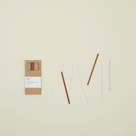 ESSENTIAL GLASS STRAWS - SET OF 6