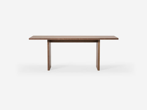 EQ3 Timeless Minimalist Rectangle Dining Table with Block Frame