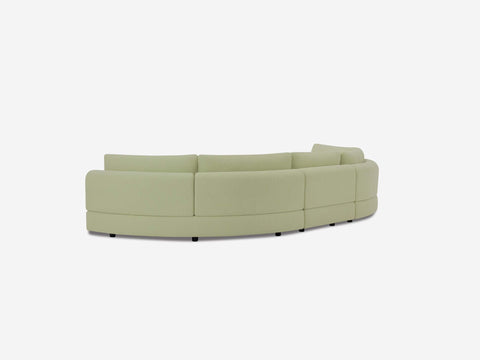 Stage Moon Contemporary Curved Modular Sectional Sofa
