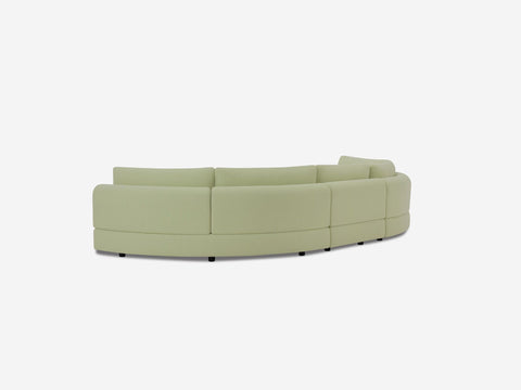 Stage Moon Contemporary Curved Modular Sectional Sofa