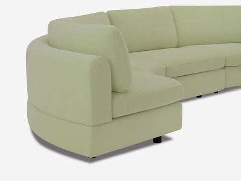 Stage Moon Contemporary Curved Modular Sectional Sofa