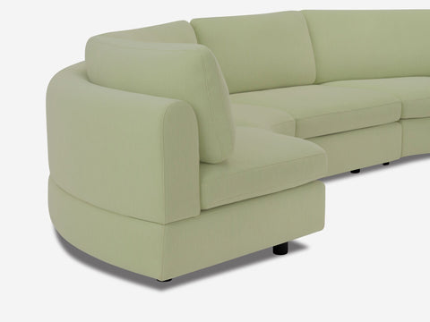 Stage Moon Contemporary Curved Modular Sectional Sofa