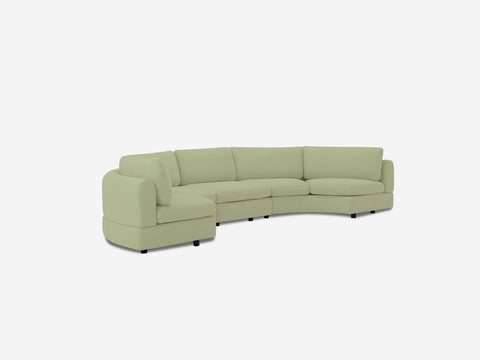 Stage Moon Contemporary Curved Modular Sectional Sofa
