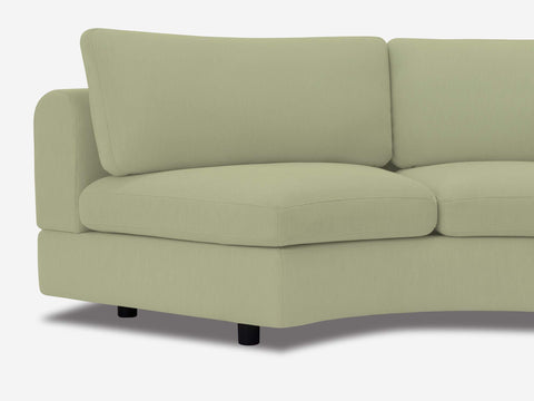Stage Moon Contemporary Curved Modular Sectional Sofa