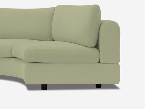 Stage Moon Contemporary Curved Modular Sectional Sofa