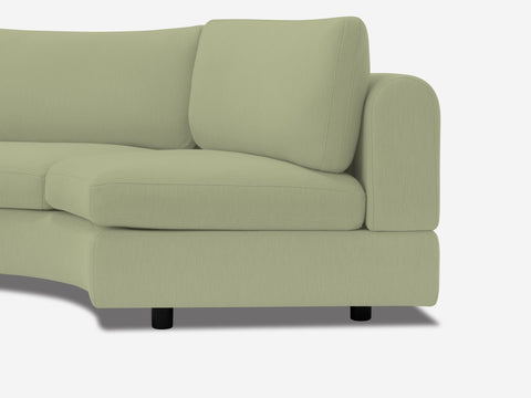 Stage Moon Contemporary Curved Modular Sectional Sofa