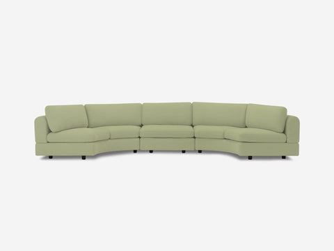 Stage Moon Contemporary Curved Modular Sectional Sofa