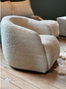 Theo Club Timeless Minimalist Modern Barrel Lounge Chair