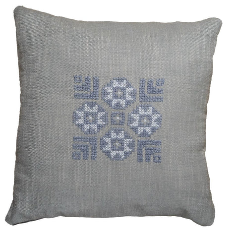 Artful Traditionalist Handcrafted Bohemian Embroidery Pillow Cover