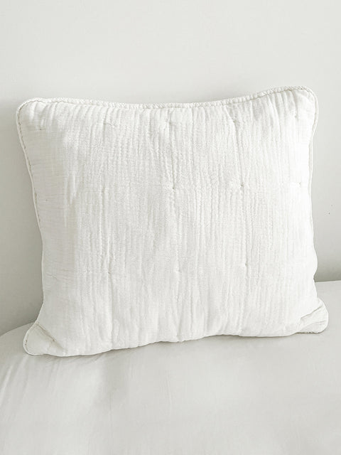Anaya Monochromatic Minimalist Euro Pillow Cover - 26X 26