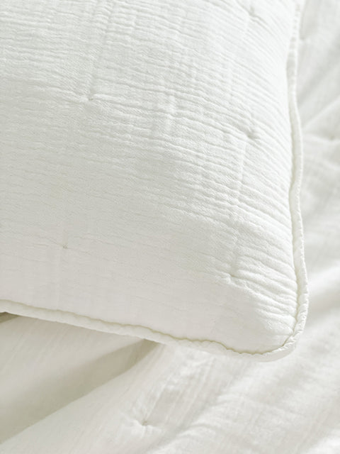 Anaya Monochromatic Minimalist Euro Pillow Cover - 26X 26