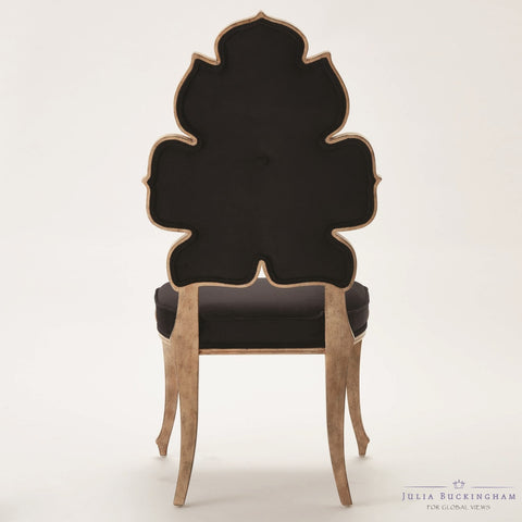 Artful Traditionalist Crown Back Armless Dining Side Chair