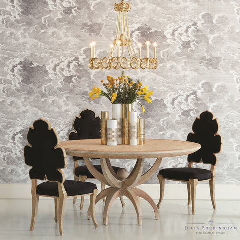 Artful Traditionalist Crown Back Armless Dining Side Chair