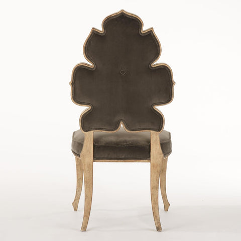 Artful Traditionalist Crown Back Armless Dining Side Chair