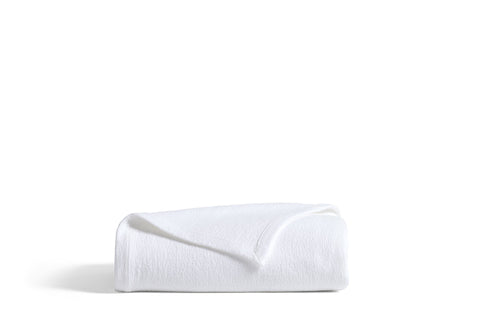 Minimalist Stitched Solid Cotton Coverlet