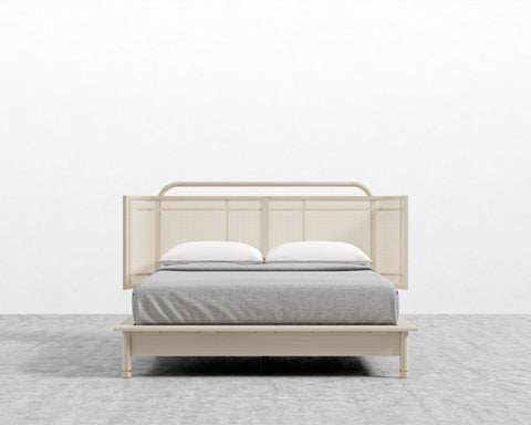 Rove Concepts Scandinavian Wishbone Slat Platform Bed - Queen - King