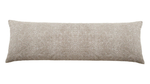 Filling Spaces Artful Traditionalist Hand Block Print Accent Throw Pillow - 18 x 18 - 20 x 20 - 22 x 22 - 24 x 24 - 26X 26 - 14 x 20 - 14 x 40 - 18 x 40 - 16 x 50