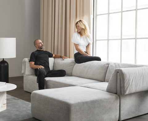 Wonder Space Saving Contemporary Upholstered Ottoman Sofa Bed