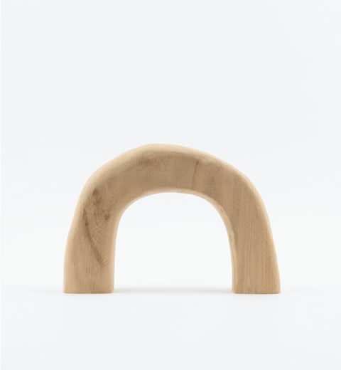 Organic Handcrafted Asymmetrical Wood Sculpture