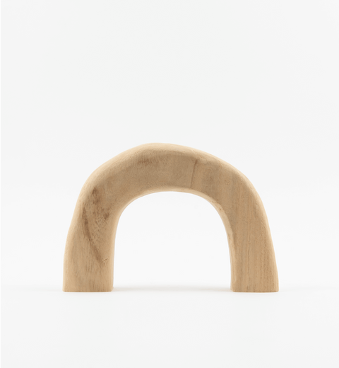 Organic Handcrafted Asymmetrical Wood Sculpture