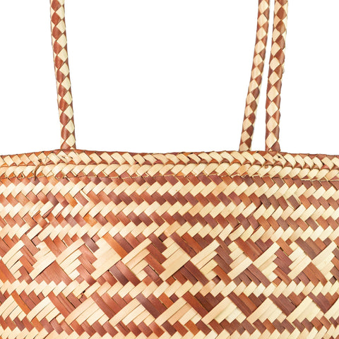 Geometric Open Top Basket Bag from Indonesia