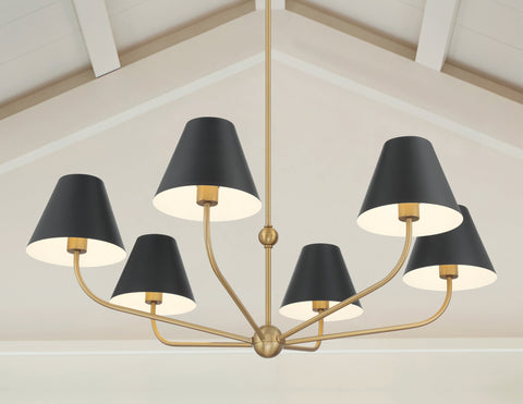 Xavier Ambient Contemporary Candelabra Chandelier