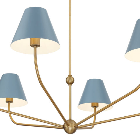 Xavier Ambient Contemporary Candelabra Chandelier