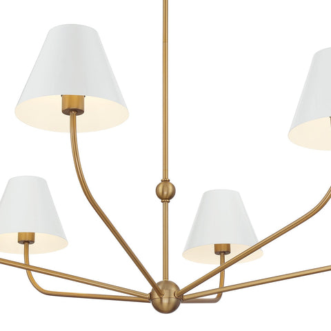Xavier Ambient Contemporary Candelabra Chandelier