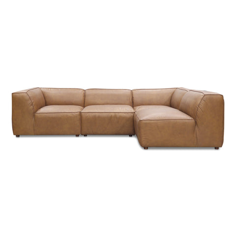 Timeless Minimalist Modern L-Shape Leather Modular Sofa
