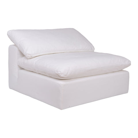 Timeless Minimalist Clay Slipper Lounge Chair with Removable Cushions