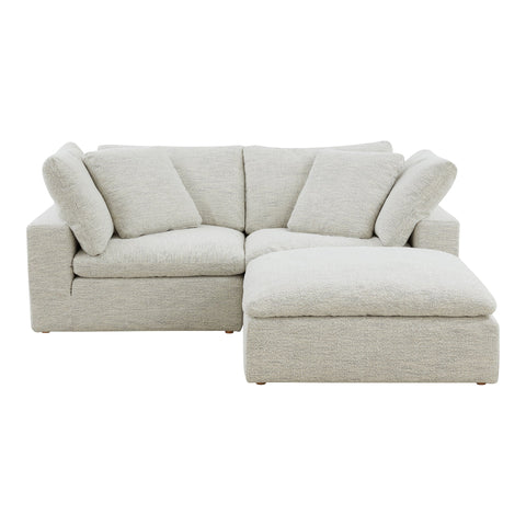 Soft Scandinavian Contemporary Chaise Sectional L-Shape Sofa