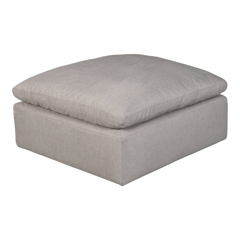 Terra Timeless Minimalist Pouf Ottoman with Removable Cushions