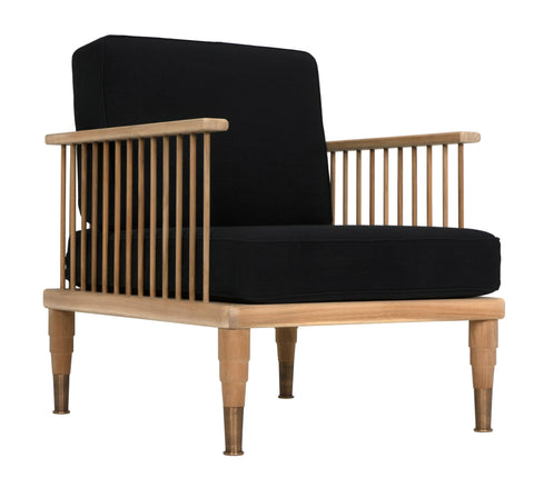 Murphy Timeless Minimalist Teak Armchair with Fixed Arms
