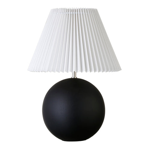 Tuve Accent Conical Table Lamp with Pleated Shade Minimalist