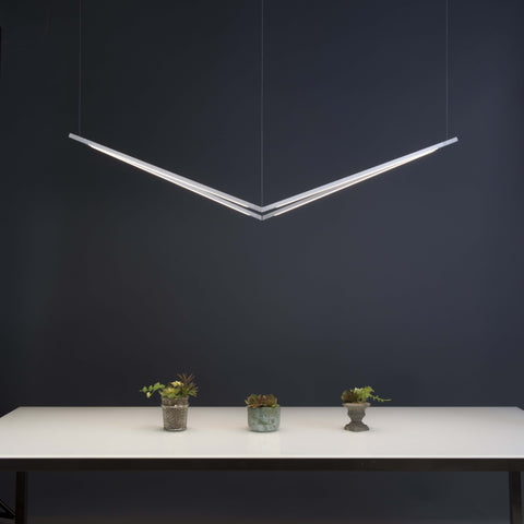 Z-bar Ambient Modern Pendant Light with Adjustable Head