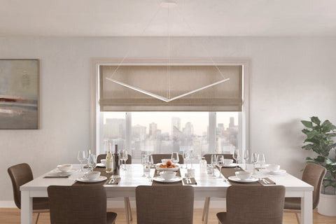 Z-bar Ambient Modern Pendant Light with Adjustable Head