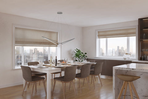 Z-bar Ambient Modern Pendant Light with Adjustable Head