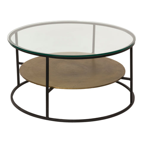 Callie Modern Round Coffee Table with Frame Base