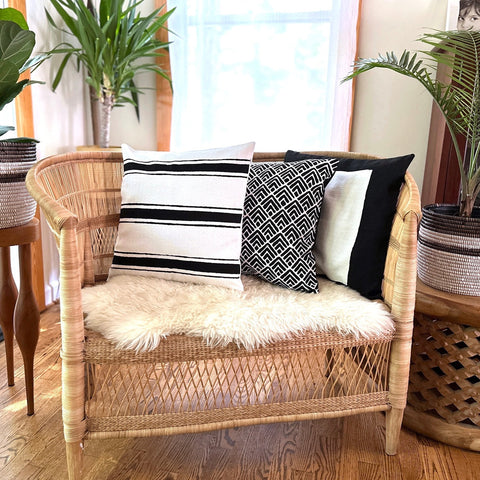 Global Eclecticist Minimalist Accent Square Throw Pillow