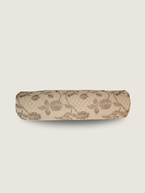 Artful Traditionalist Velvet Bolster Pillow Traditional