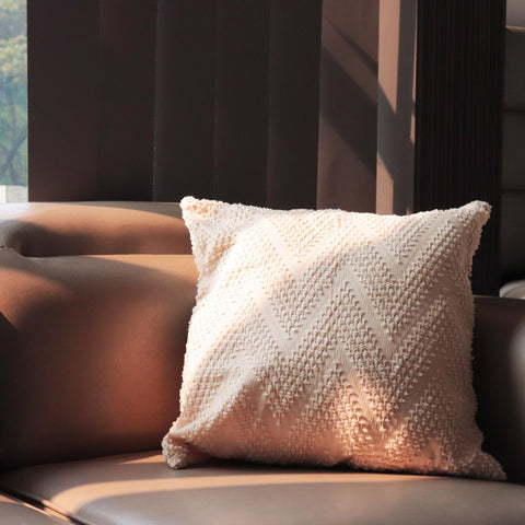 Powered by People Artful Traditionalist Bohemian Textured Square Pillow Cover - 22 x 22