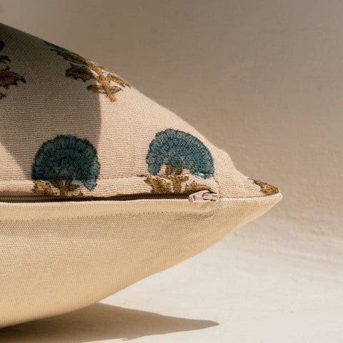 Powered by People Artful Traditionalist Bohemian Hand Block Print Pillow Cover - 20 x 20