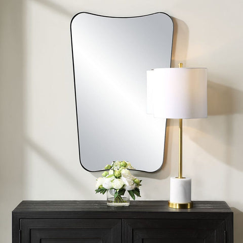 Contemporary Asymmetrical Accent Wall Mirror for Entryway