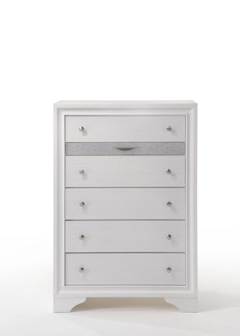 Standard Drawer Chest in Solid White Chest & Dresser