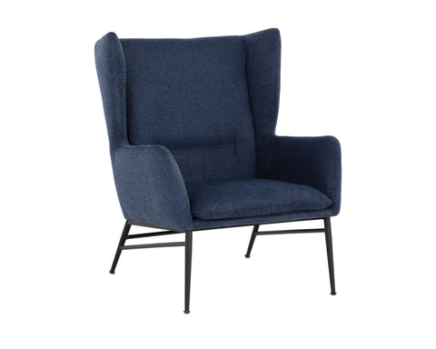 Timeless Minimalist Wingback Upholstered Lounge Chair