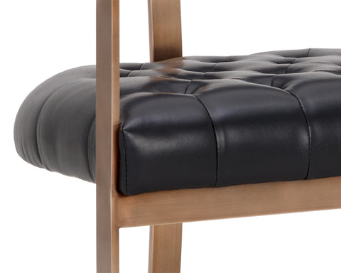 Timeless Minimalist Cantilever Dining Armchair with Fixed Arms