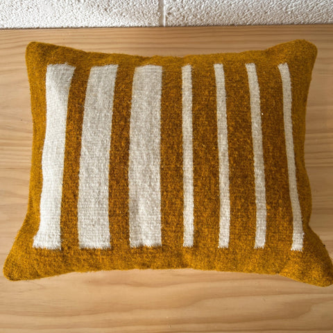 Monochromatic Scandinavian Handwoven Wool Rectangle Pillow Cover
