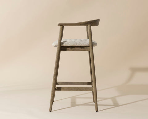 Timeless Minimalist Mid Century Barrel Counter Stool