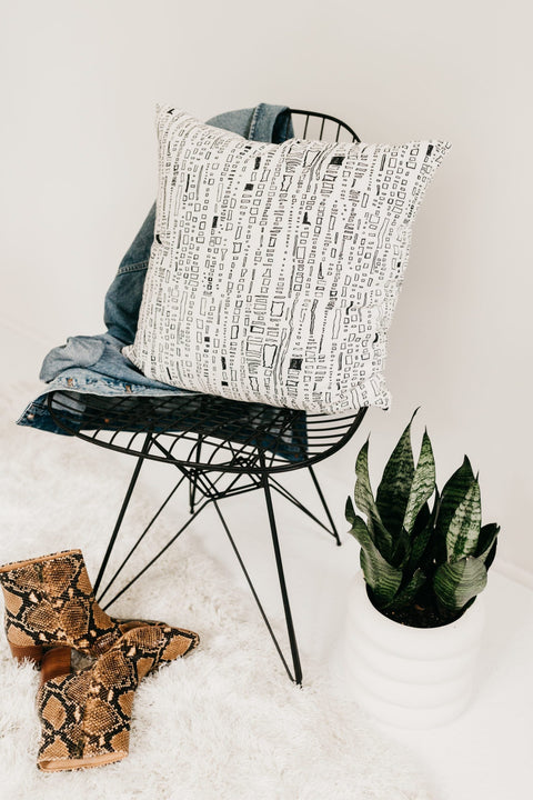 Powered by People Global Eclecticist Contemporary Graphic Square Accent Pillow - 20 x 20